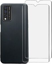 For T-Mobile Revvl V 4G 2021 Case, Slim Matte Silicone Gel Cover+2xScreen Glass