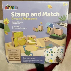 Avenir Stamp And Match Create Dinosaurs Stamp Set For Kids Arts And Crafts - Picture 1 of 3