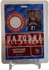Antoine Wright 2005-06 Bazooka All-Access Relics Nets Card #AW W/Top Loader