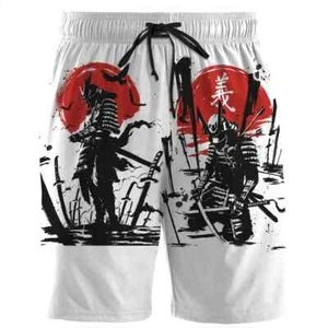 Pantalones Cortos de Playa Japón Sakura Samurai Secado Rápido Hombres Sexy Culturismo Verano Informal - Imagen 1 de 30