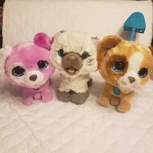 FurReal Dog Cat Lot Plush Pink Tan Stuffed Animals GlamaLots Kami Poopin' - Picture 1 of 12