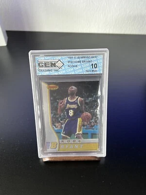 GEM 10 MINT 1996-97 Bowman's Best KOBE BRYANT Rookie Card #R23 Lakers RC - Image 1 of 2