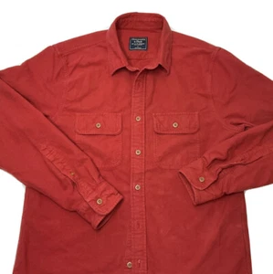 Abercrombie & Fitch Shirt Flannel Chamois Long Sleeve Button Front Men Sz L EUC - Picture 1 of 5