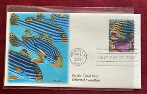 JOHN'S DEALS - US FDC 2004 SC #3831j PACIFIC CORAL REEF SWEETLIPS FLEETWOOD - Picture 1 of 2