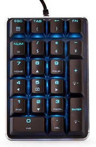 Mechanical Numeric Keypad GATERON Red Switch Wired Ice Blue Backlight Gaming Ke - Picture 1 of 9