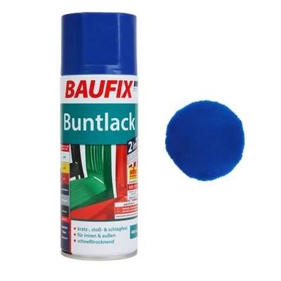 Baufix Lack-Spray Blau Glanz 400ml Sprüh-Dose Spray-Dose Sprüh-Lack Farb-Spray - Bild 1 von 3
