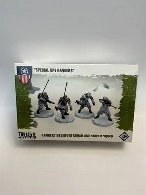 Dust Tactics Special Ops Rangers Observer Sniper Squad Miniatures Unpainted Set - Image 1 of 4