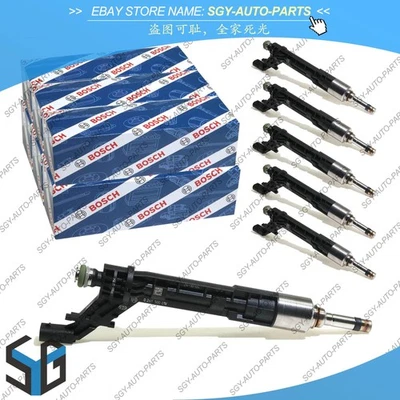 6x Inyectores de combustible Bosch para Audi RS4 RS5 B9 Porsche Cayenne Macan GTS 2.9 TFSI Foto 1 de 4
