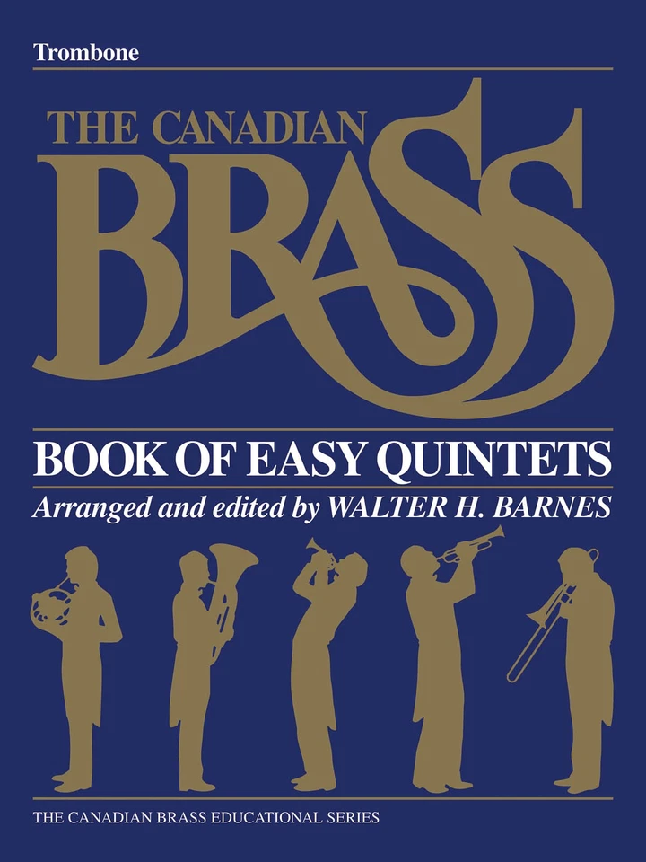 Canadian Brass Book of Easy Quintets Trombone Part Classical Jazz Sheet Music - Image 1 of 1