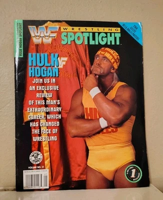 Revista WWF Hulk Hogan Spotlight 1993 volumen 21, póster incluido, WWE Foto 1 de 4