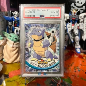 1999 Topps - Pokemon T.V. - Blastoise #9 (Green Logo, 3rd Print) - PSA 10 - Picture 1 of 2