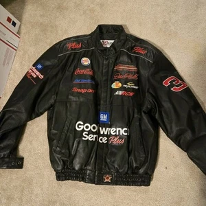 Dale Earnhardt Sr Leather Jacket size XL Burger King FREE SHIPPING - Picture 1 of 9