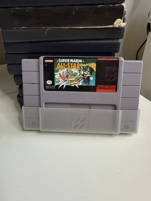 Super Mario All-Stars (Super Nintendo Entertainment System, 1993) autêntico SNES - Imagem 1 de 3