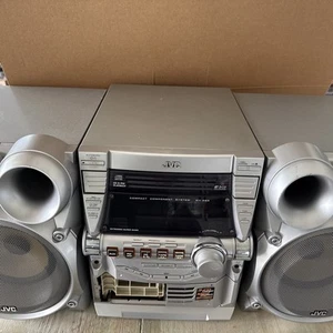 JVC SP-MXGB5 460W Receiver/Speakers G-MAX! Vintage Boombox - Picture 1 of 23