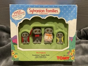 Vintage Sylvanian Families The Originals Treefellow Family Pack 1985 TOMY NRFB - Bild 1 von 21