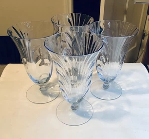 4 Cambridge Caprice Glass Caprice Ice Tea Moonlight Blue Exc Cond - Picture 1 of 7