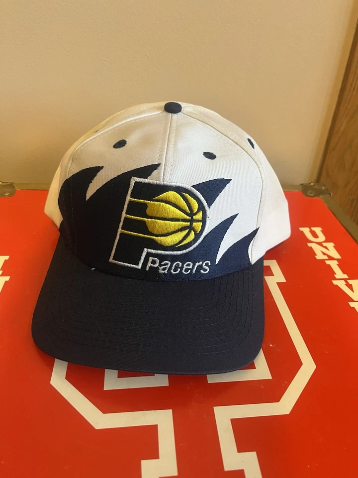 Gorra gorra vintage años 90 logotipo atlética Indiana Pacers diente de tiburón Snapback era años 90 Foto 1 de 4