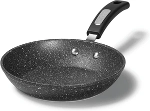 the Rock 24 Cm (9.5") Non-Stick Fry Pan - Durable Forged Aluminum - Oven Safe - - Picture 1 of 12
