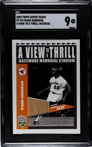 2002 Topps Super Teams Frank Robinson View to a Thrill VT-FA SGC 9 MINT - Bild 1 von 2