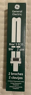GE Biax S ECO 9W 2 Pin Compact Fluorescent Lamp F9BX/841/ECO, FS - Image 1 of 4