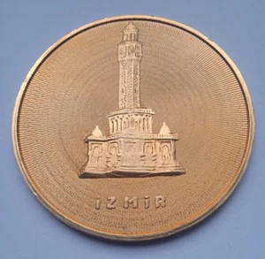 1973 IZMIR, TURQUEY INTERNATIONAL MEDITERRANEAN FESTIVAL MEDAL - Picture 1 of 2