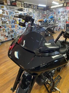 Klock Werks 11" Sport Dark Smoke Flare Windshield for 2015-23 Harley Road Glide - Picture 1 of 7