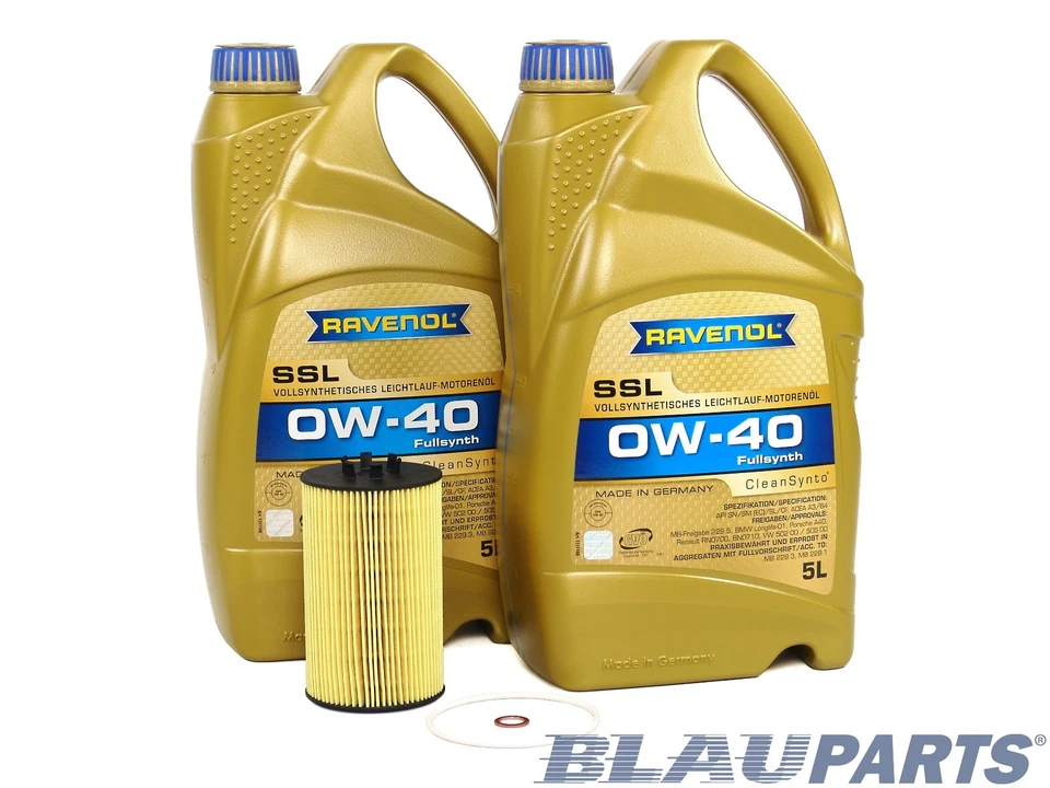 Oil Change Kit - Compatible with 2011-15 Mercedes Benz SLS AMG - 6.3L - 0w40 — 第 1/1 张图片