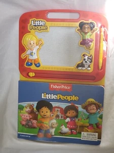 Fisher Price Little People Book With Magnetic Eraser Pad - Picture 1 of 2