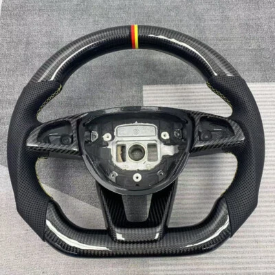 Carbon Fiber Steering Wheel for Mercedes Benz AMG C43 C63 CLA45 CLS63 W205 W176 - Image 1 of 2