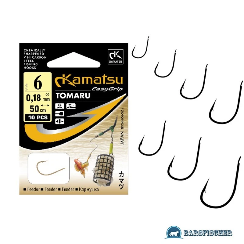 KAMATSU K-002 TOMARU / FEEDERHAKEN, VORFACHHAKEN ANGELHAKEN GEBUNDEN, WEISSFISCH