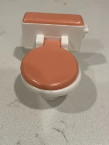Vintage FISHER PRICE Loving Family Dollhouse Toilet - Picture 1 of 6
