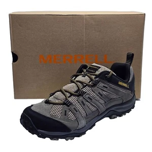 Neu Merrell Herren Größe 11 Brindle Alverstone 2 Wanderschuhe Leder Beige Neu im Karton - Bild 1 von 12