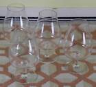 Vintage Orrefors Set of 4 Brandy Glasses, Unusual Shape