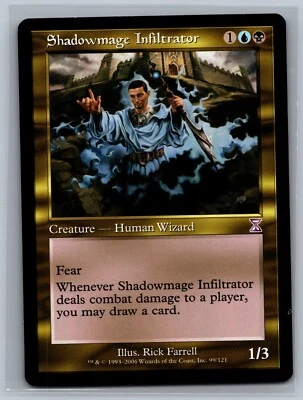 Magic The Gathering Time Spiral Timeshifted Shadowmage Infiltrator #99/121 MTG - Image 1 of 2