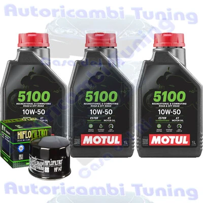 Kit Tagliando Olio Motul 5100 10W50 + Filtro Per Yamaha XP500 TMAX�2008>2011 - Immagine 1 di 4