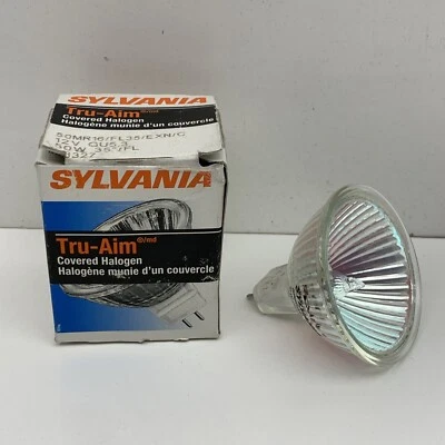 Sylvania 50MR16/FL35/EXN/C Covered 50W 12V Flood Light Bulb 12-Volt - Image 1 of 4