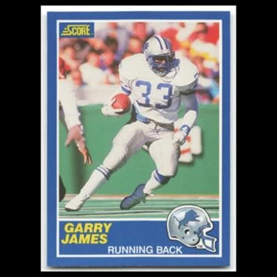 Garry James #94 1989 Score Detroit Lions Football Card NFL NM - Image 1 of 3