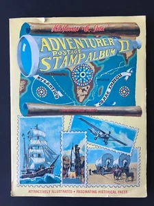 Adventure Postage Stamp Album II 1986 Collection Book Includes 40+ Stamps - Picture 1 of 12