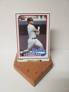 Steve Sax Limited Edition Ceramic Baseball Card w/ Stand (Heirloom Tradition) - Picture 1 of 2