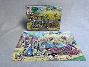 Vintage 1981 Milton Bradley Little Ben Series 100 Pc Puzzle Hay Ride.-complete - Picture 1 of 3