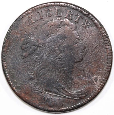 1798 1c S-164 Draped Bust Large Cent - Image 1 of 2