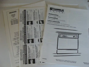 Sears Kenmore Elite Dishwasher Owner's Manual Use & Care + Parts List - Picture 1 of 1