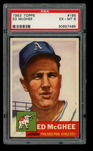 1953 Topps #195 Ed McGhee PSA 6