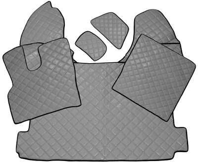 LKW Tunnelabdeckung Fußmatten Kunstleder Grau passend für DAF XF106 ab 2013 - Bild 1 von 3