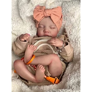 Lifelike Reborn Baby Dolls 19in Cute Realistic Newborn Cloth Body Sleeping - Picture 1 of 4