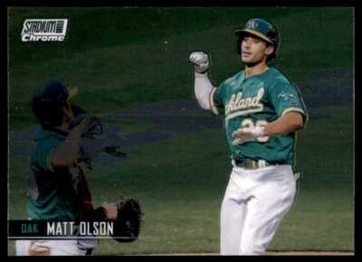 2021 Topps Stadium Club Chrome #69 Matt Olson - Image 1 of 2