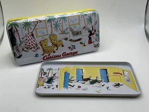 CURIOUS GEORGE Tin Metal Case Pencil Holder 1995 - Picture 1 of 8