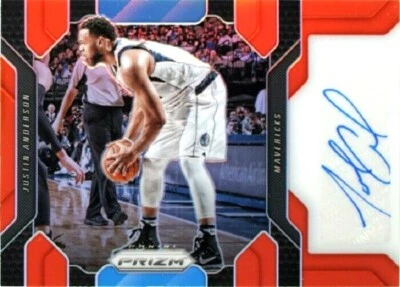 Tarjeta de baloncesto Justin Anderson Prizm 2016/17 Panini automática Foto 1 de 2