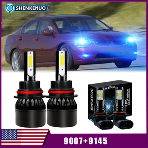 For Mitsubishi Galant 2007-2012 - 8000K LED Headlight High/Low + Fog Bulbs Combo - Picture 1 of 12