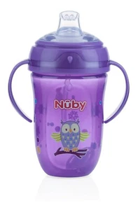 Nuby Comfort 360° Plus+ Trainer Sippy Cup - 4 months - Pink or Purple - BPA Free - Picture 1 of 8